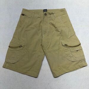 Kuhl Cargo Shorts Vintage Patina Dye Hiking Outdoors Tan Khaki Mens 30